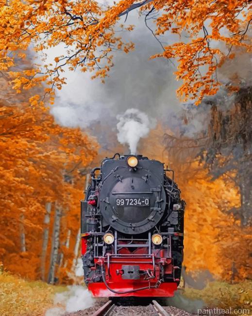 Aesthetic Train NEW Painting By Numbers Kits