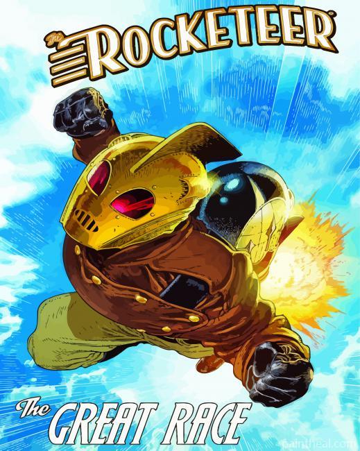 The Rocketeer Movie Poster Painting By Numbers Kits
