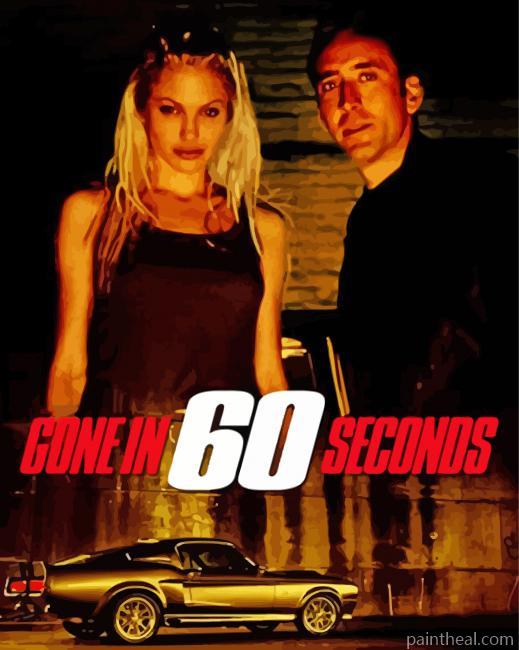 Gone in 60 Seconds Poster Painting By Numbers Kits