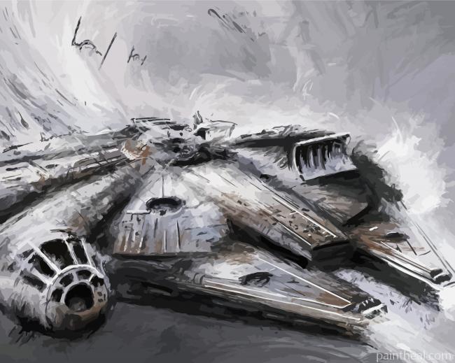 Millennium Falcon Painting By Numbers Kits