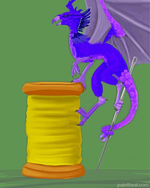 Dragon Needle And Thread Art Painting By Numbers Kits