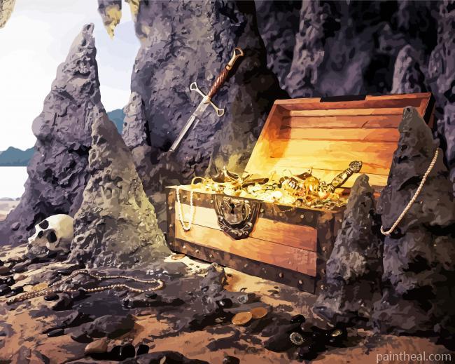 Old Pirate Treasure Painting By Numbers Kits