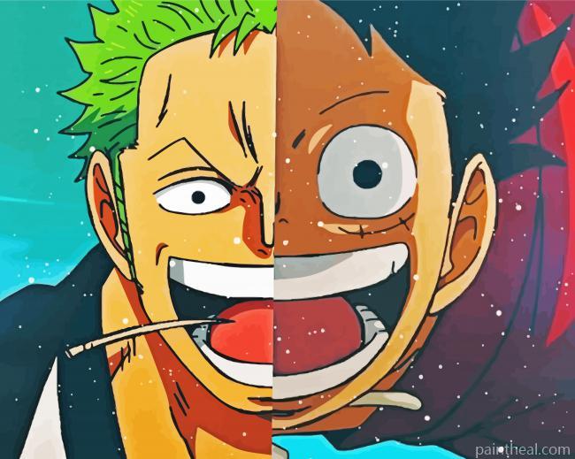 Luffy Zoro Painting By Numbers Kits