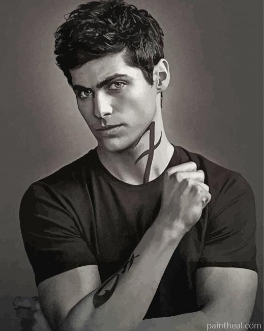 Black And White Alec Lightwood Painting By Numbers Kits