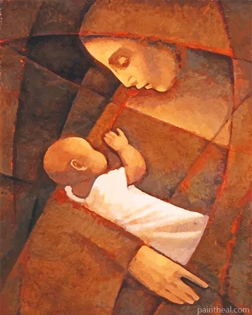 Mother And Son NEW Painting By Numbers Kits