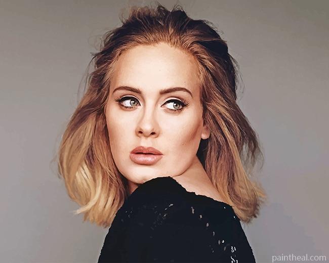 Gorgeous Adele Wearing Black NEW Painting By Numbers Kits