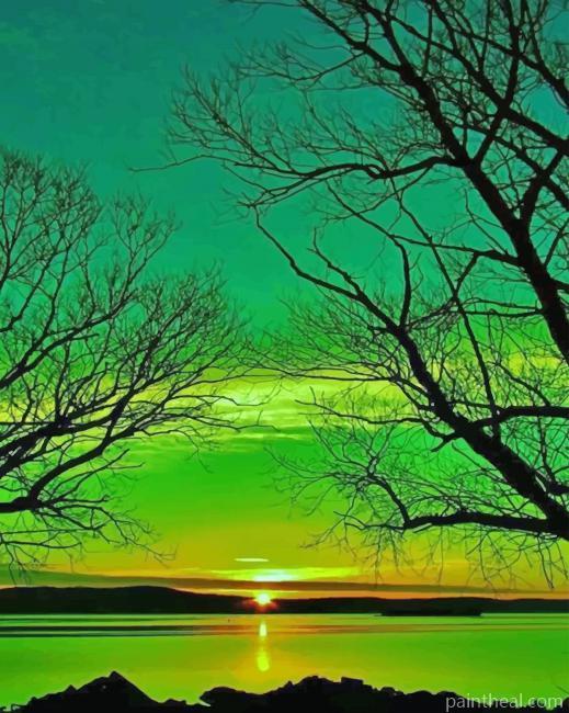 Beautiful Green Landscape NEW Painting By Numbers Kits