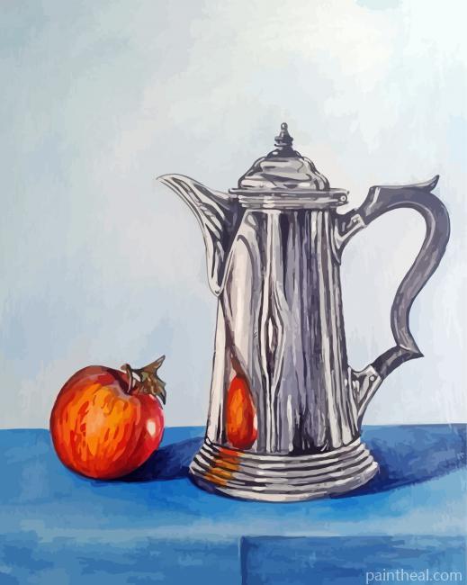 Coffee Pots Illustration Painting By Numbers Kits