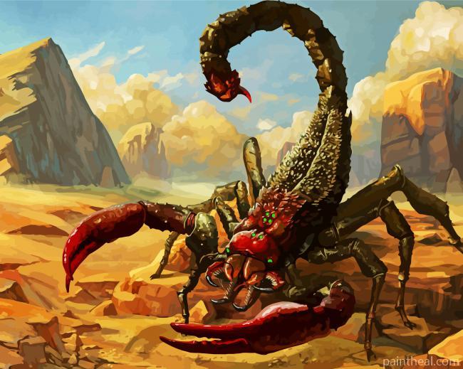 Scary Scorpion Art Painting By Numbers Kits