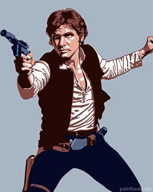 Han Solo Art Painting By Numbers Kits
