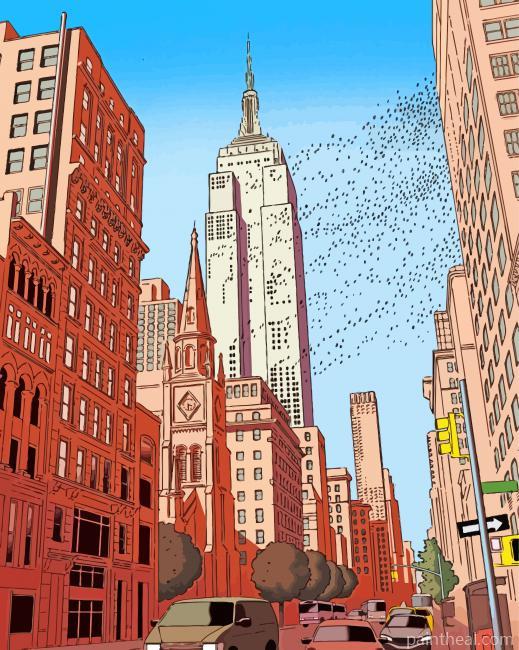Guy Billout Wind Art Painting By Numbers Kits