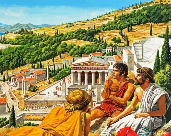Greek Scene Art Painting By Numbers Kits