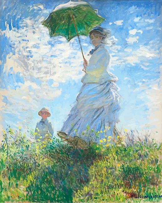 Claude Monet Woman With Parasol NEW Painting By Numbers Kits