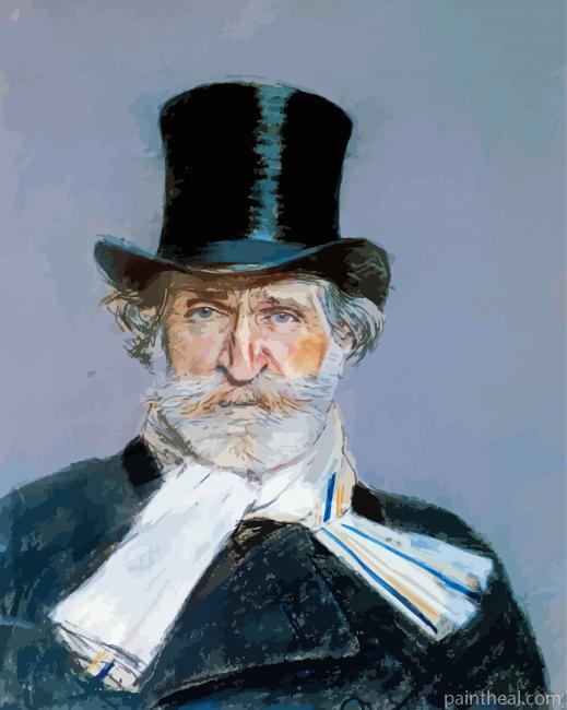 Portrait Of Giuseppe Verdi Giovanni Boldini Painting By Numbers Kits