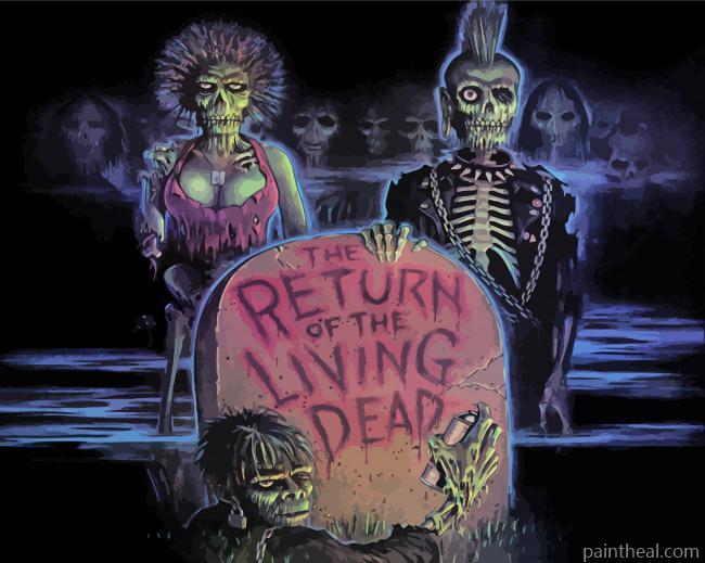 The Return Of The Living Dead Painting By Numbers Kits