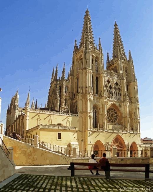 Cathedral Of Saint Mary Spain Burgos Painting By Numbers Kits