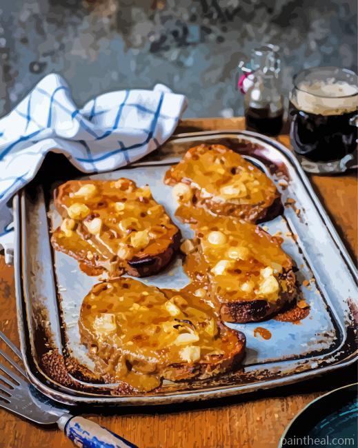 Delicious Welsh Rarebit Painting By Numbers Kits