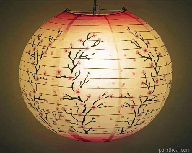 Japanese Lantern Painting By Numbers Kits