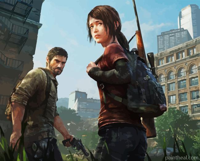 Joel And Ellie The Last Of Us Painting By Numbers Kits
