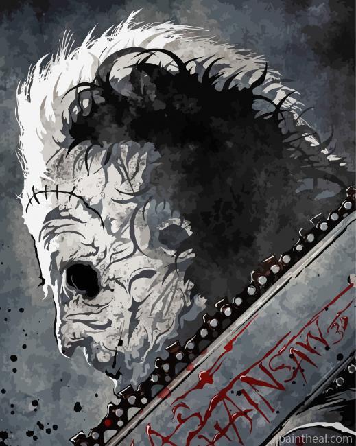 Horror Movie Texas Chainsaw Massacre Painting By Numbers Kits