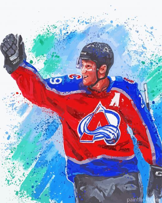 Splatter Nathan MacKinnon Painting By Numbers Kits