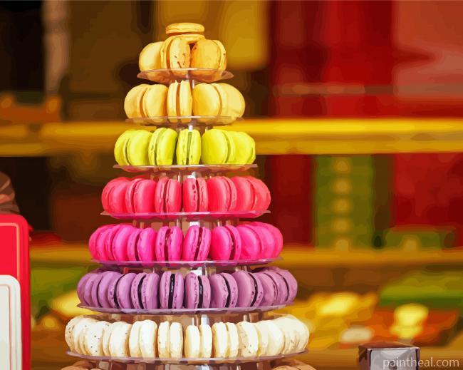 French Patisserie Macrons Painting By Numbers Kits