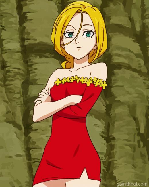 Beautiful Jenna Anime Painting By Numbers Kits
