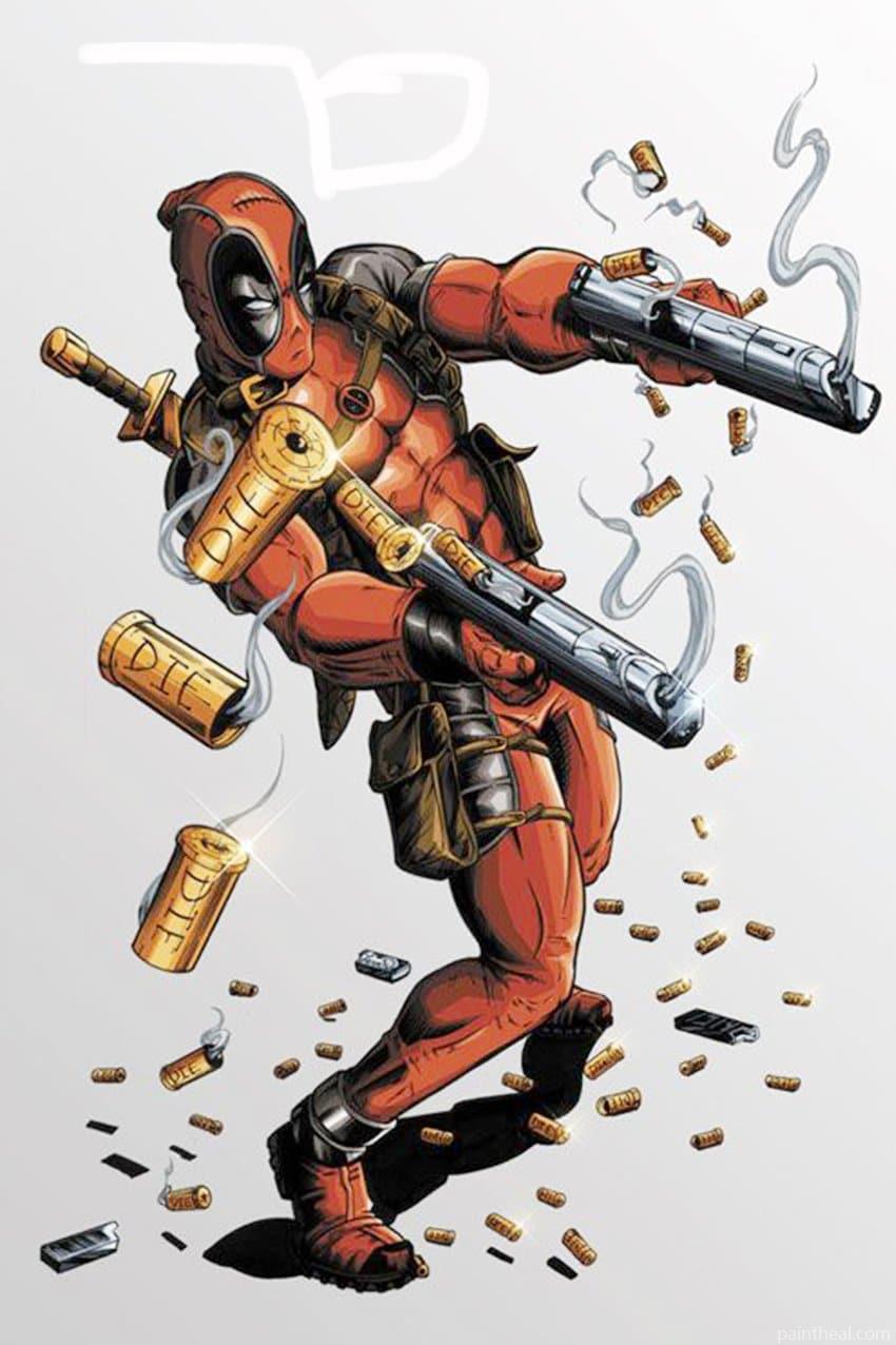 Deadpool Comics People Painting By Numbers Kits