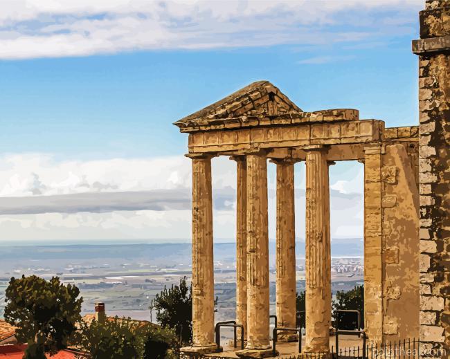Tempio di Ercole Cori Italy Painting By Numbers Kits