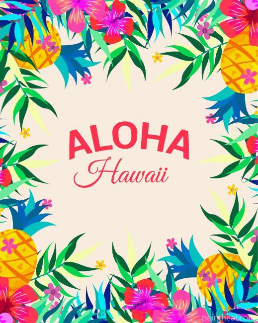 Aloha Hawaii Painting By Numbers Kits