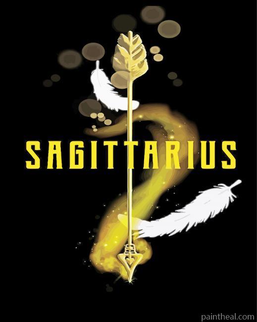 Sagittarius Sign Poster Painting By Numbers Kits