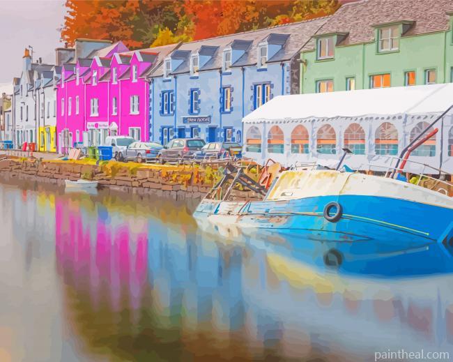 Portree Skye Harbour Painting By Numbers Kits