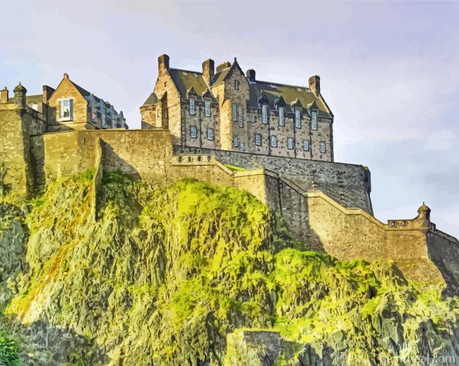 Edinburgh Castle Building Painting By Numbers Kits