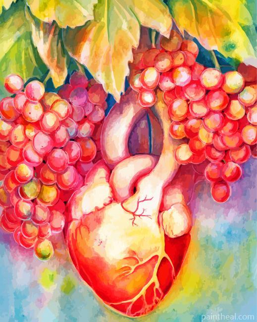 Grapevines Heart Art Painting By Numbers Kits