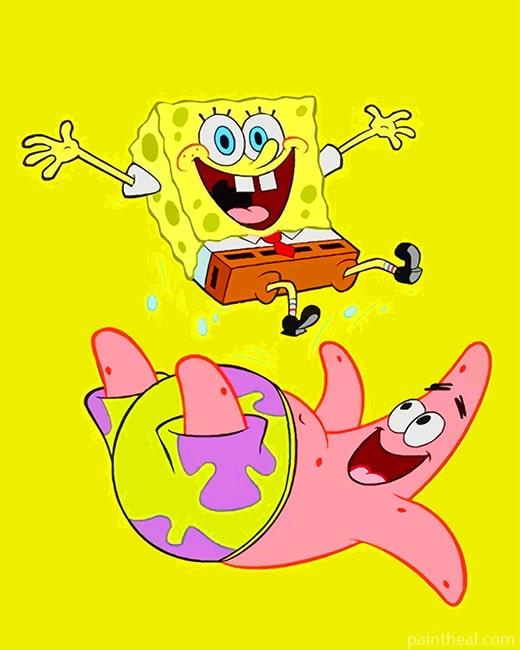 SpongeBob And Patrick Star NEW Painting By Numbers Kits