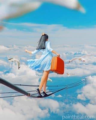 The Fictional Traveling Girl NEW Painting By Numbers Kits