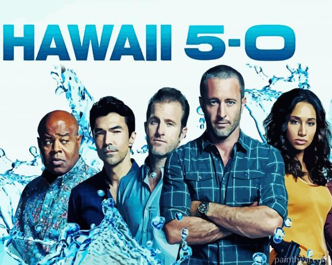 Hawaii 5 0 Illustration Painting By Numbers Kits