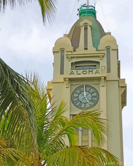 The Aloha Tower Lighthouse Painting By Numbers Kits