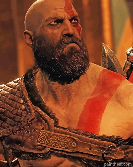 Kratos God Of War Painting By Numbers Kits