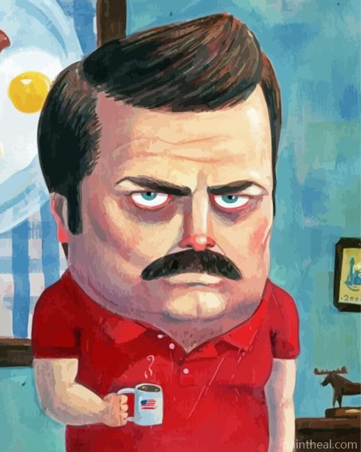Ron Swanson Painting By Numbers Kits
