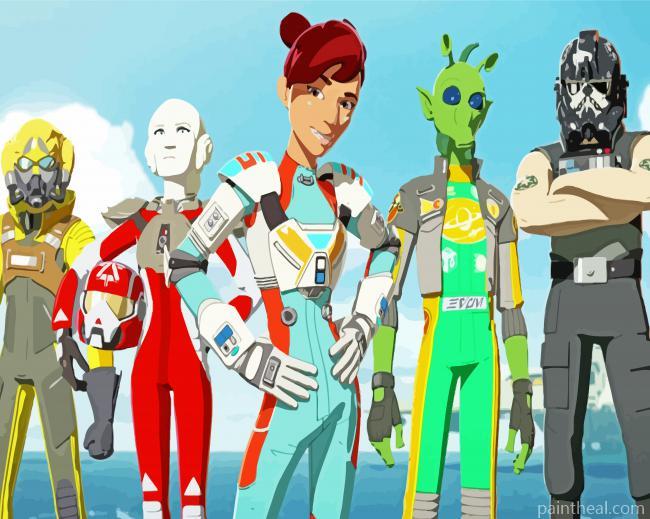 Star Wars Resistance Painting By Numbers Kits