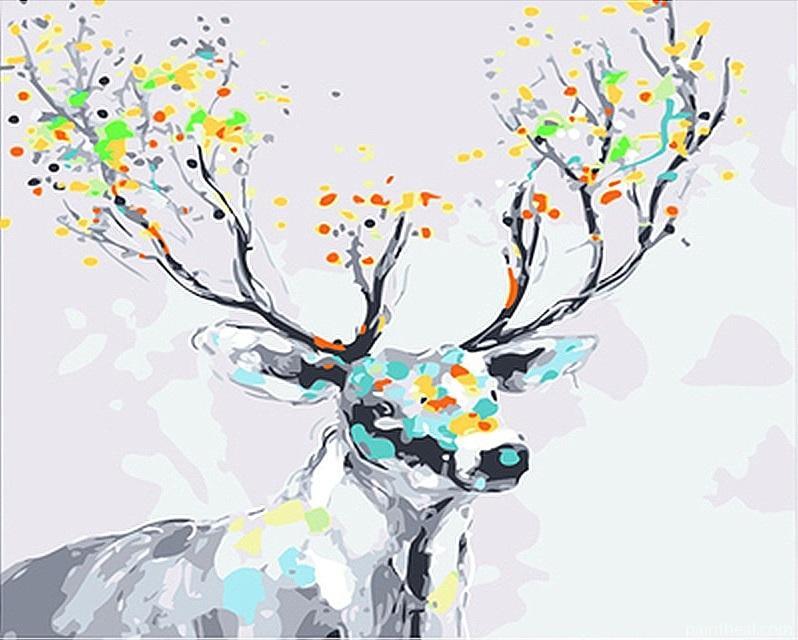 Astral Deer Animals Painting By Numbers Kits