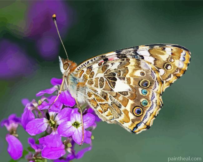 Painted Lady Insect Painting By Numbers Kits