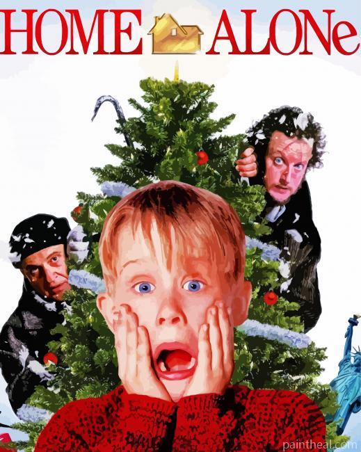 Home Alone Christmas Movie Poster Painting By Numbers Kits