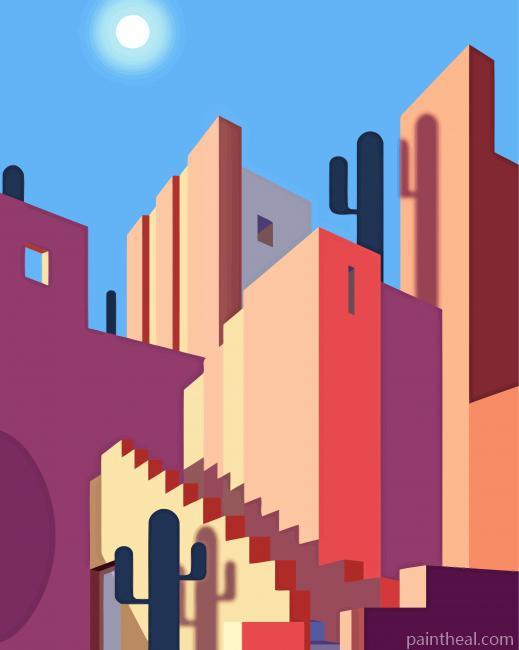 Illustration La Muralla Roja Painting By Numbers Kits