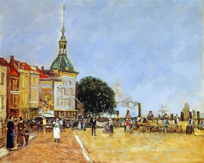 Dodrecht By Eugene Boudin Painting By Numbers Kits