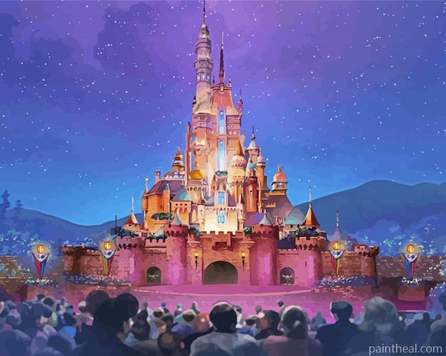 Disney Hong Kong Castle Painting By Numbers Kits