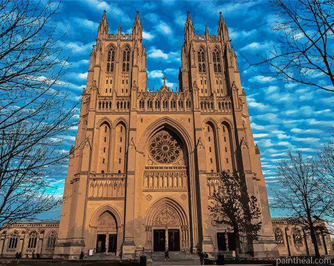 The Washington National Cathedral Painting By Numbers Kits