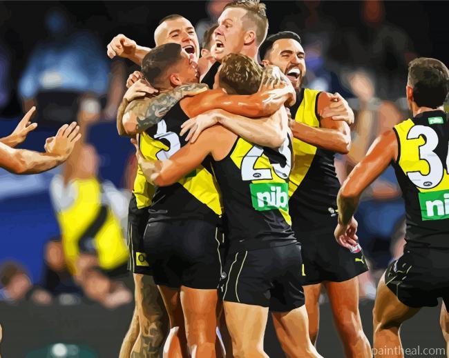 Richmond Tigers Club Players Painting By Numbers Kits