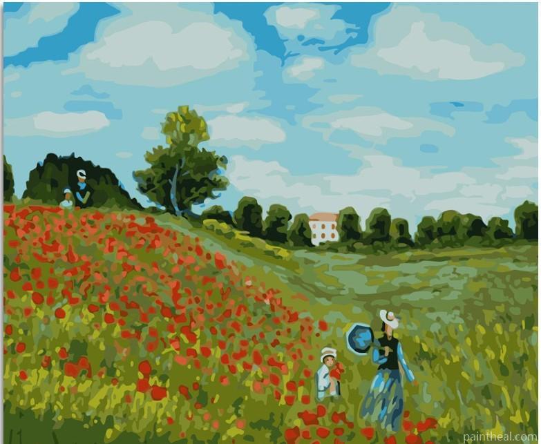 Cozy Garden Landscape Painting By Numbers Kits